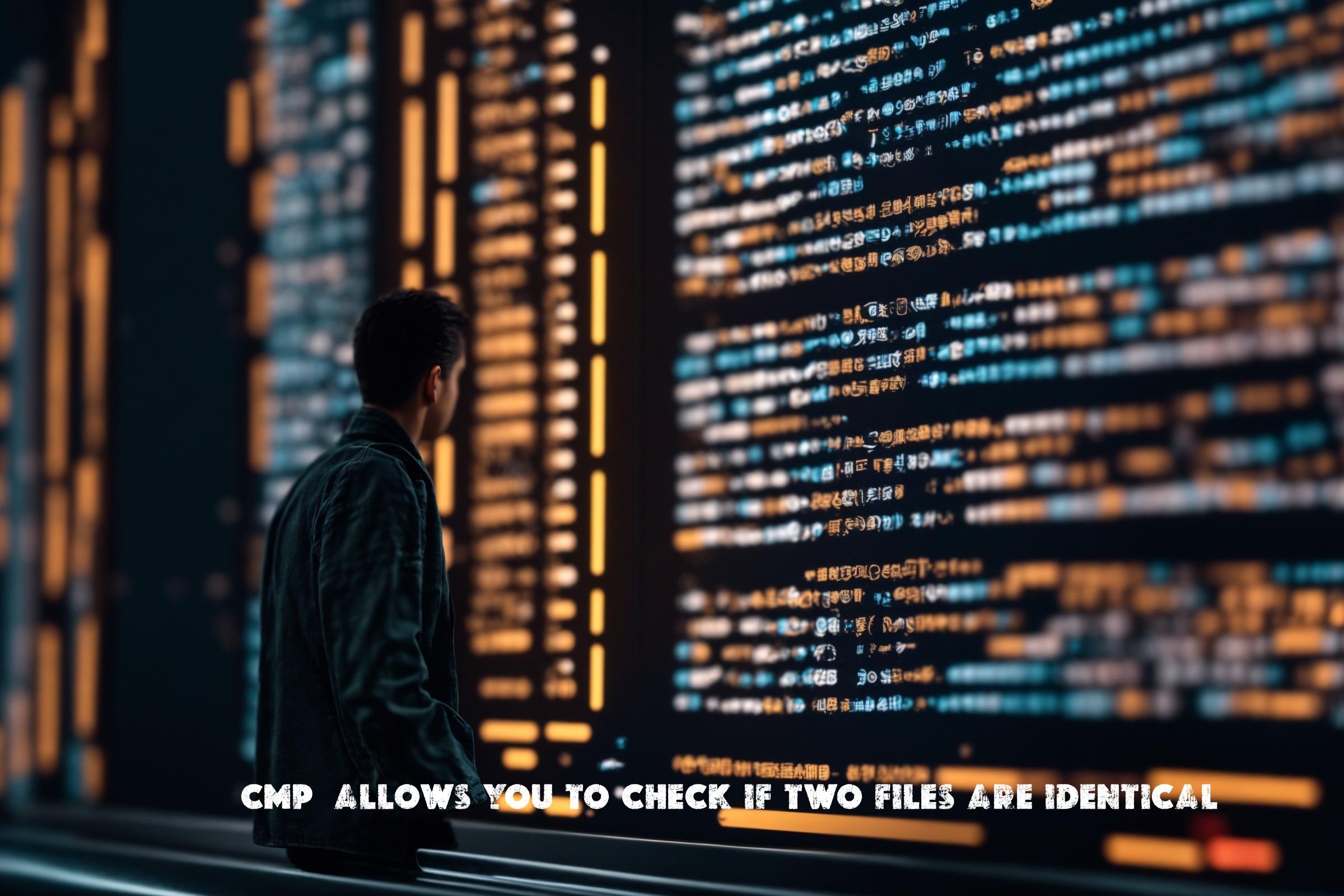 Introduction to cmp: Check if two files are identical