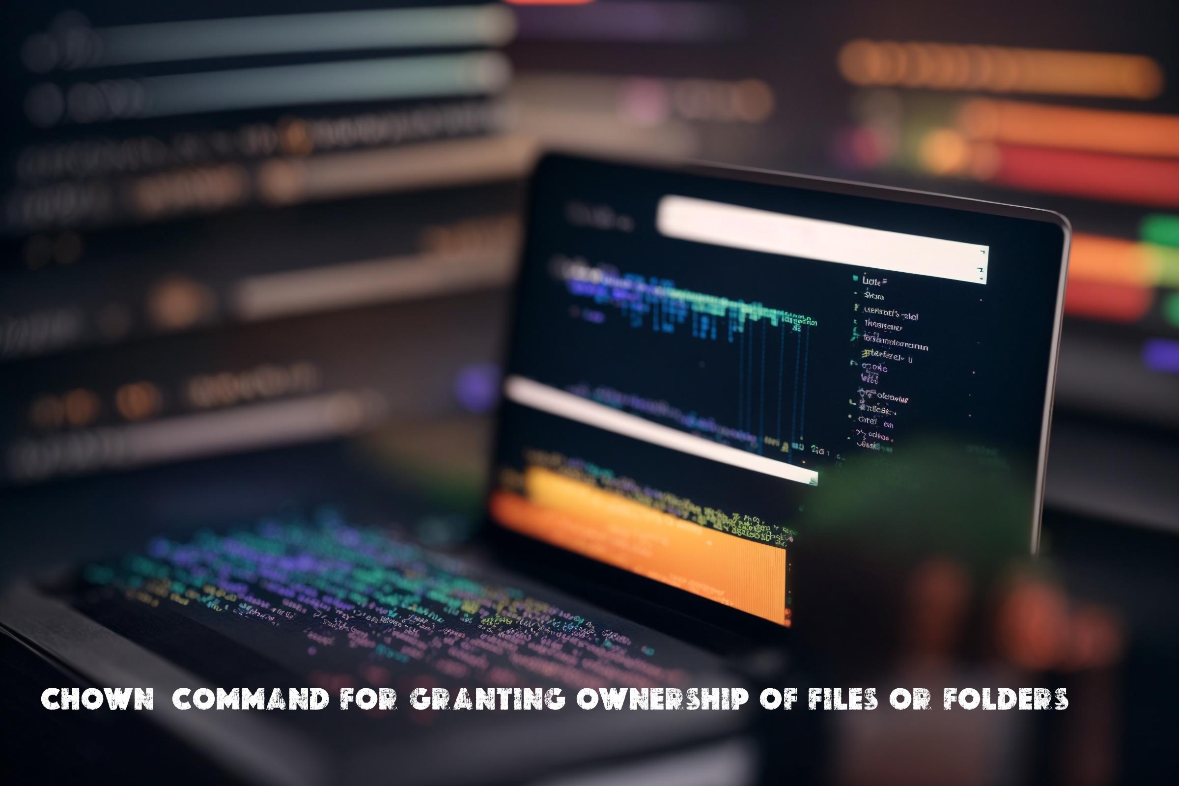 chown – granting ownership of files or folders: scripts, commands